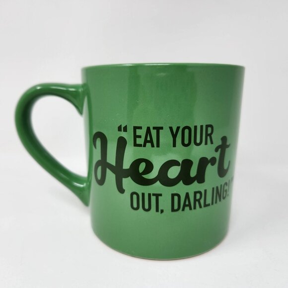 M&Ms Green Character Ceramic Mug "Eat Your Heart Out Darling" 2021 Frankford Can - Picture 3 of 8